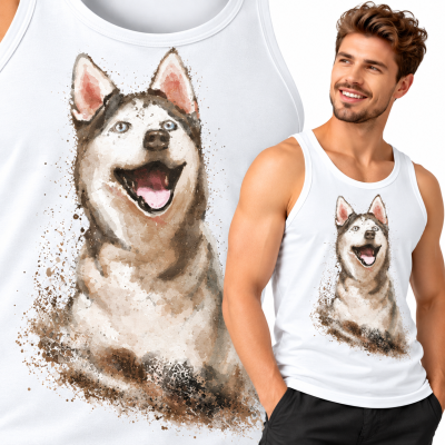 TANK TOP ZWIERZĘTA   HUSKY